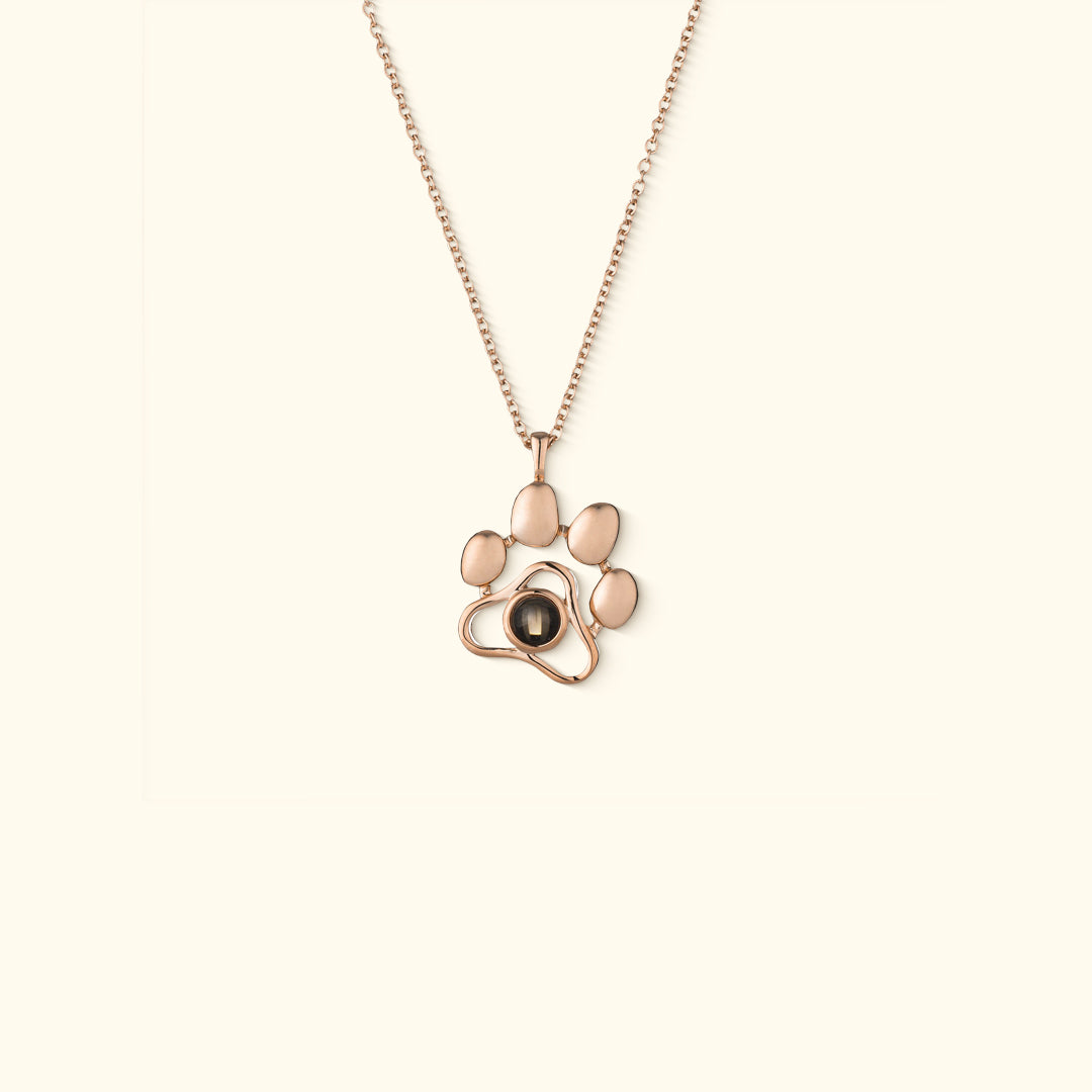 Gepersonaliseerde ketting met projectie foto van huisdier