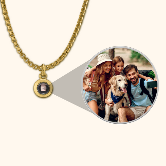 Essence Cirkel Ketting met Projectiebedel