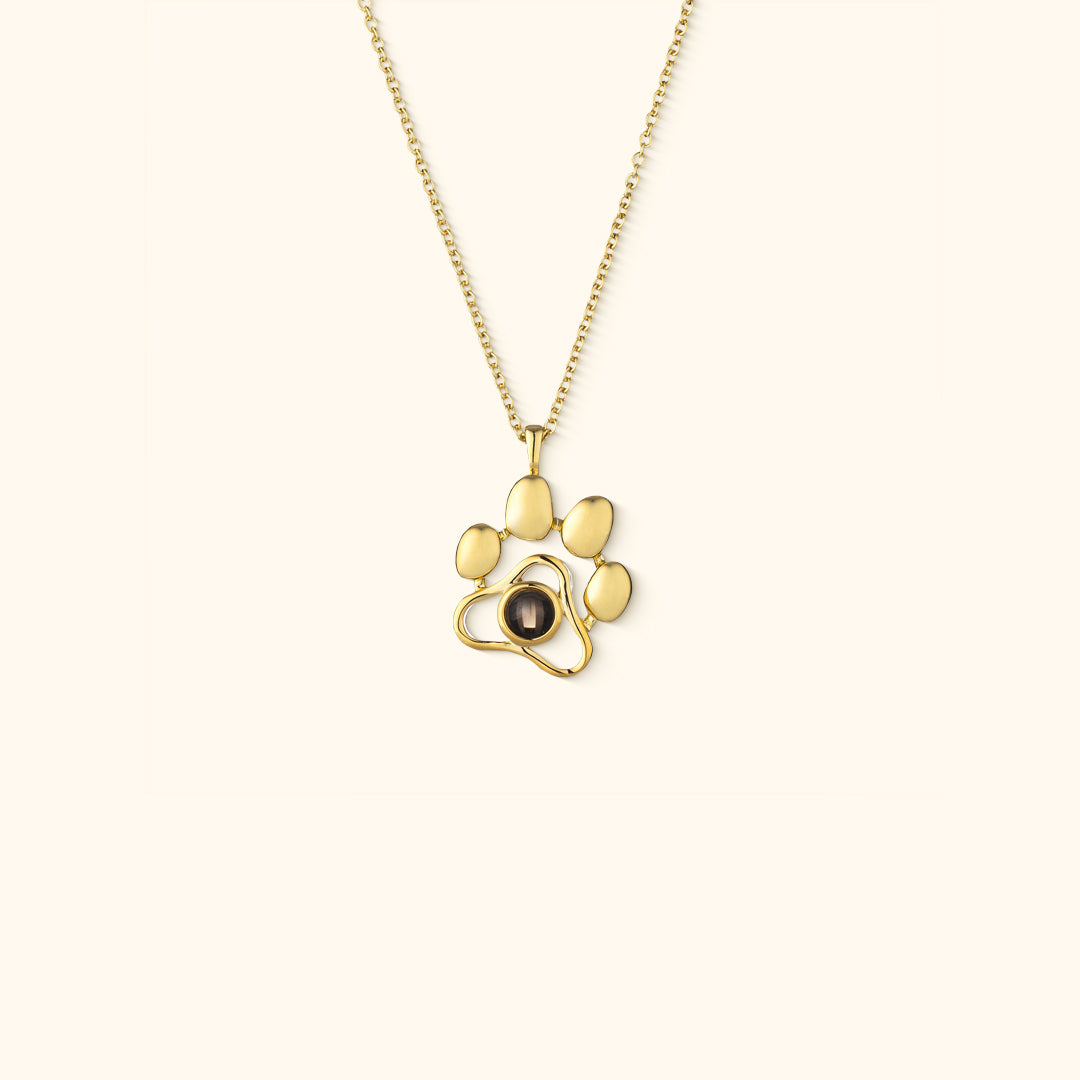 Gepersonaliseerde ketting met projectie foto van huisdier