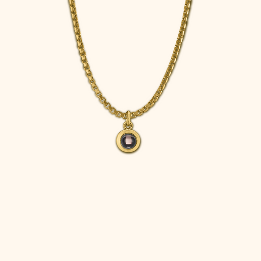 Essence Cirkel Ketting met Projectiebedel